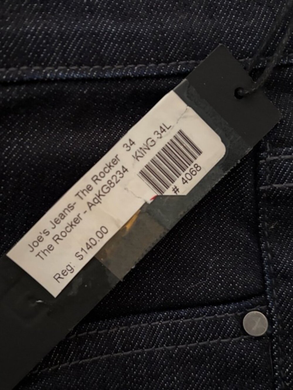 Joe's Men's Rocker Bootcut Jeans Dark Wash size 34 - Picture 9 of 11